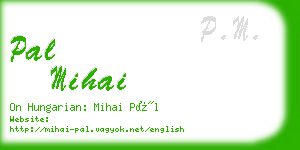 pal mihai business card